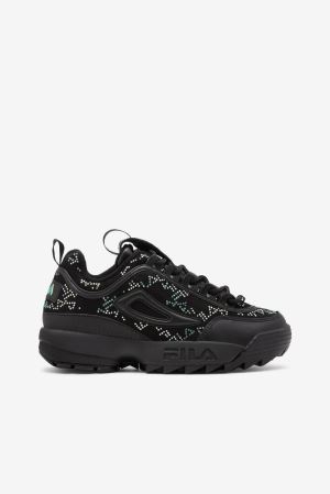 FILA Disruptor 2 Diamante Sneakers Black / Black,Womens Shoes | CA.TROUGB648